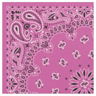 Rosa Bandana Stoff