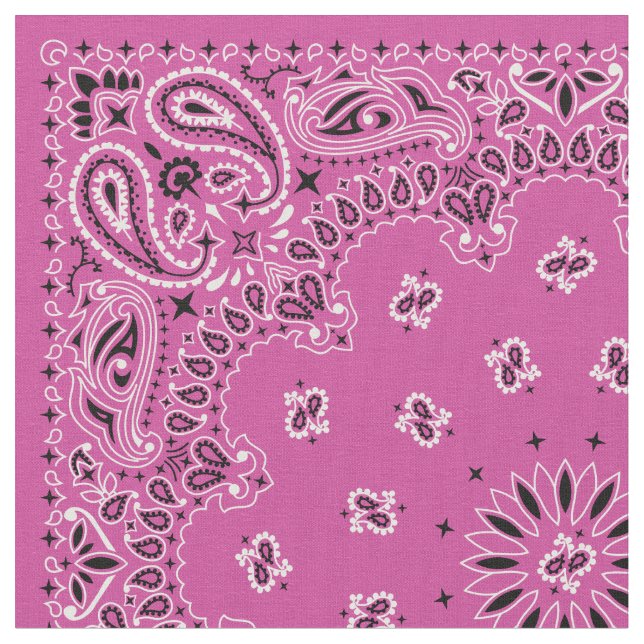 Rosa Bandana Stoff (Nahaufnahme)