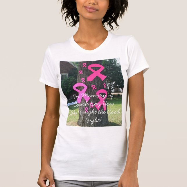 Rosa Bänder, zum Gedenken an Trainer Kay Yow T-Shirt (Vorderseite)