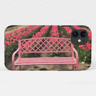 Rosa Bank mit rosa Tulpen Case-Mate iPhone Hülle