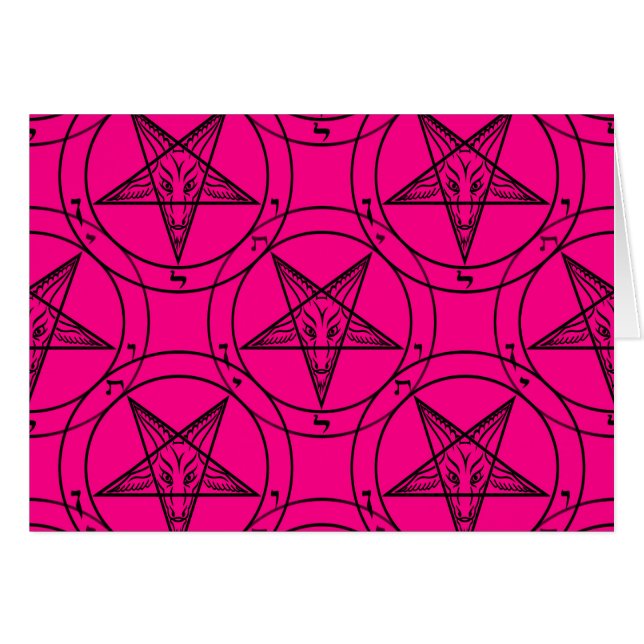 rosa Baphomet (Vorderseite (Horizontal))