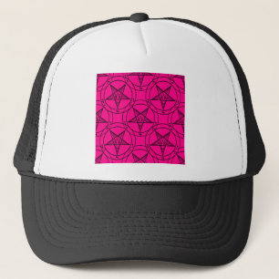 rosa Baphomet Truckerkappe