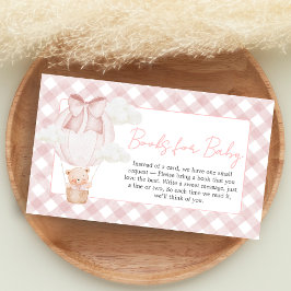 Rosa Bär Kaum Warten Baby Shower Bücher für Baby Begleitkarte