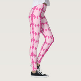 Rosa Barbellweightlifting-Turnhallen-Leggings Leggings