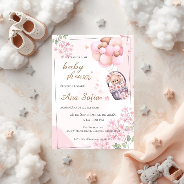 Rosa Bärendusche Einladung (Von Creator hochgeladen)