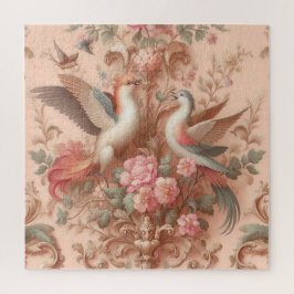 Rosa Barock Rokoko Blume Morris Puzzle