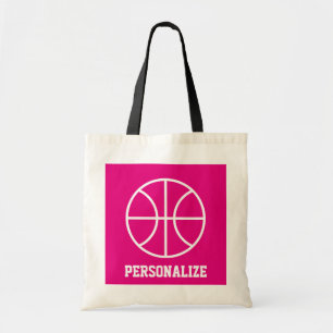 Rosa Basketballtasche für Mädchenteam und Coach Tragetasche
