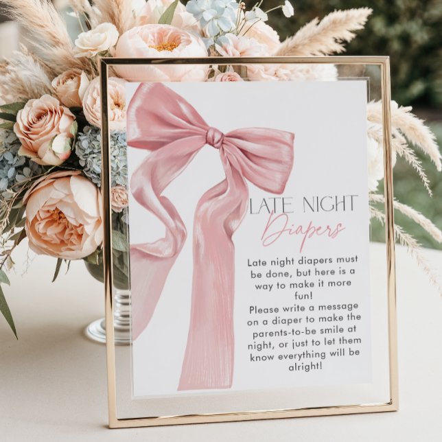 Rosa Bauch Elegante Coquette Spätnachtswindeln Poster (Von Creator hochgeladen)