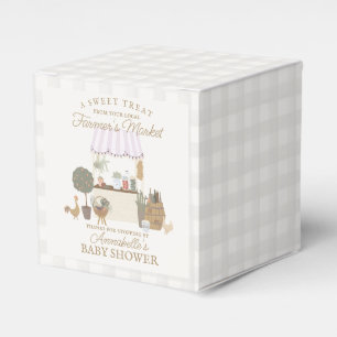 Rosa Bauern Markt Frische Babydusche Geschenkschachtel