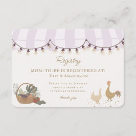 Rosa Bauern Marktfarm Neuregistrierung einfügen Begleitkarte