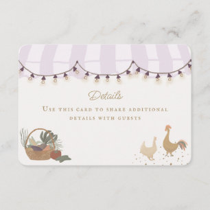 Rosa Bauern Marktwirtschaft Neuer Eintrag Begleitkarte