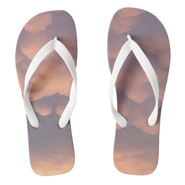 Rosa Baumwollwoll-Wolken Flip Flops (Fußbett)
