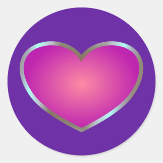 Rosa Beat Runder Aufkleber