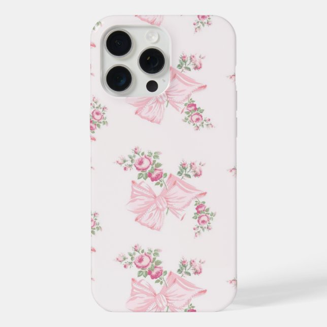 Rosa Beaux Pink iPhone Case Hülle (Rückseite)