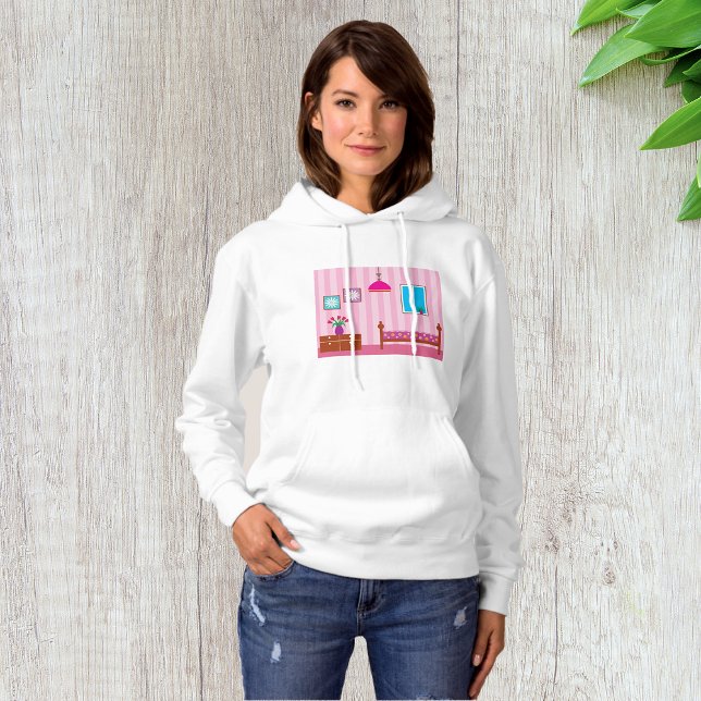Rosa Bedroom Womens Hoodie (Von Creator hochgeladen)