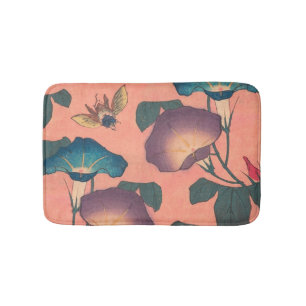 Rosa Bee Blume Classic Hokusai Art Badematte