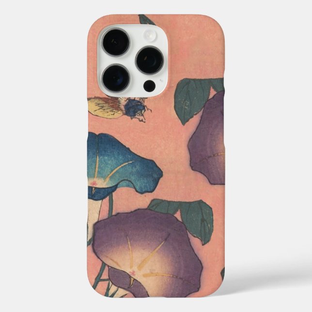 Rosa Bee Blume Classic Hokusai Art Case-Mate iPhone Hülle (Rückseite)