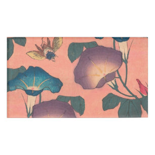 Rosa Bee Blume Classic Hokusai Art Namenschild
