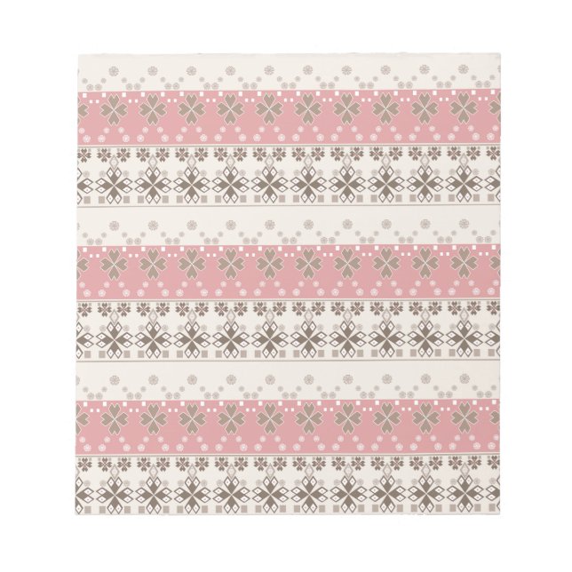 Rosa-beige Einrichtung Notizblock (Vorderseite)