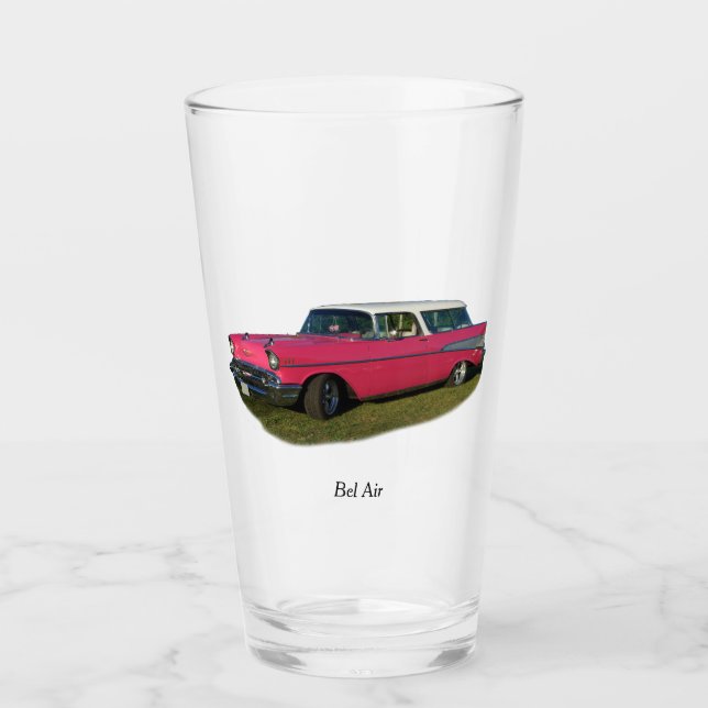 Rosa Bel-Air-Glas Glas (Vorderseite)