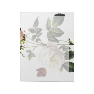 Rosa Bengal - Pierre Joseph Redouté. Notizblock