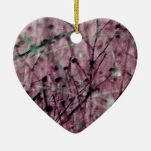 Rosa Berry Field Keramikornament