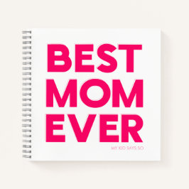 Rosa Best Mom Ever Notizbuch