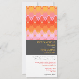 Rosa bewegt geometrisches Mod-Muster-moderne Einladung