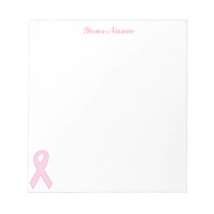 Rosa Bewusstseins-Band Notizblock