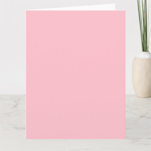 Rosa BIG Grußkarte Karte (Vorderseite)