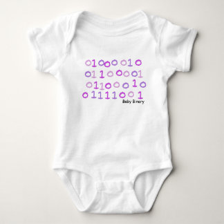 Rosa binäres Baby sleepsuit Strampler