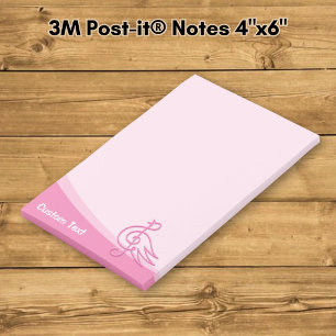 Rosa Bird Musik Post-it Klebezettel