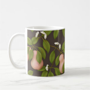 Rosa Birnen (dunkelbraun) Kaffeetasse