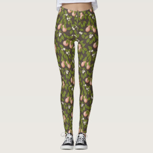 Rosa Birnen (dunkelbraun) Leggings