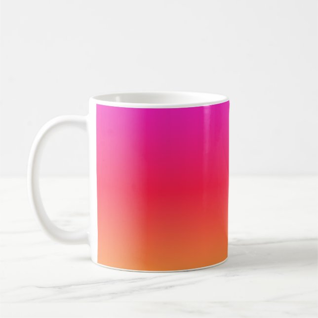 rosa bis orange Moderne glänzend Tasse (Links)