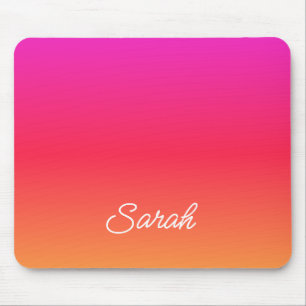 Rosa bis orange Moderner Farbname Mousepad