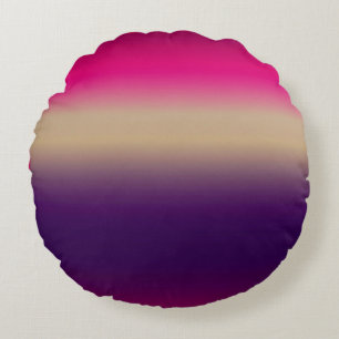 Rosa bis Traubensorten Rundes Kissen