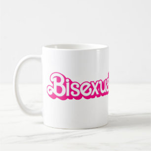 Rosa bisexuelles Stolz-Wort Kaffeetasse