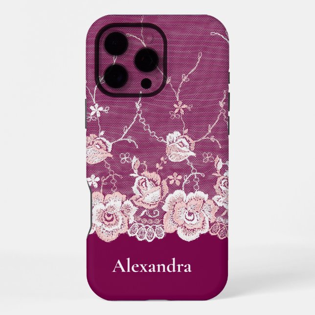 Rosa Bläschen iPhone Hülle (Rückseite)