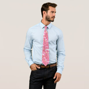 rosa Bläschen Muster Krawatte