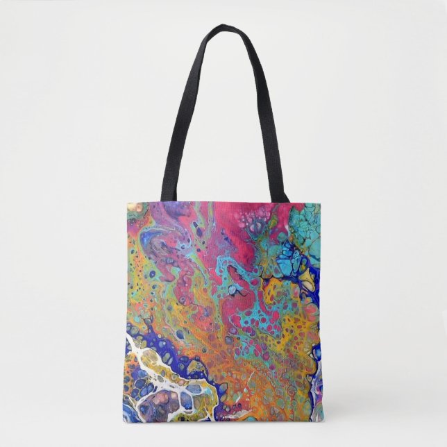 Rosa Blasen-Acryl gießen Tasche zwei (Vorderseite)