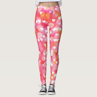Rosa Blasenherzen Leggings