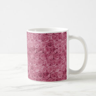 Rosa Blasenverpackungsmuster Kaffeetasse