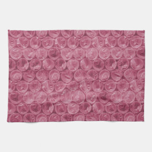 Rosa Blasenverpackungsmuster Küchentuch
