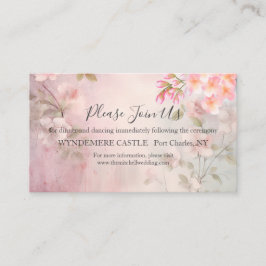 Rosa Bläserromantische Hochzeit Begleitkarte