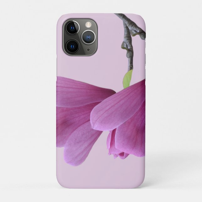 Rosa Blasse Magnolie iPhone Hülle (Rückseite)