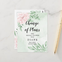 Rosa Blätter ändern das Brautparty Datum