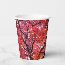 Rosa Blätter Pappbecher