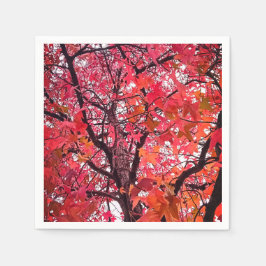 Rosa Blätter Serviette