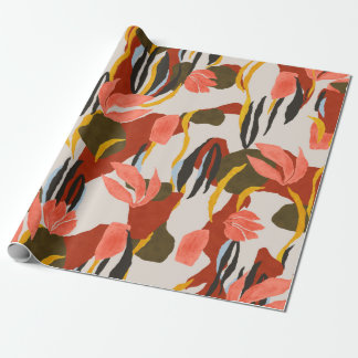 Rosa Blätter und Muster für die Effekte.  Geschenkpapier